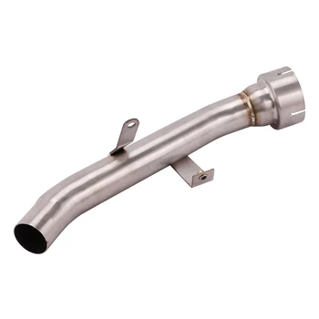 Slip On For Suzuki GSXS1000 2015-2022 Motorcycle Exhaust Mid Link Pipe Middle Connect Tube Stainless Steel
