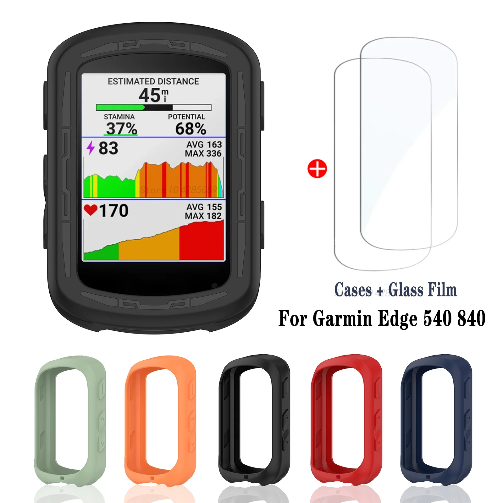 Custodia Silicone + Vetro Temperato Per Garmin Edge 540 - Protezione Completa GPS - Foto 6
