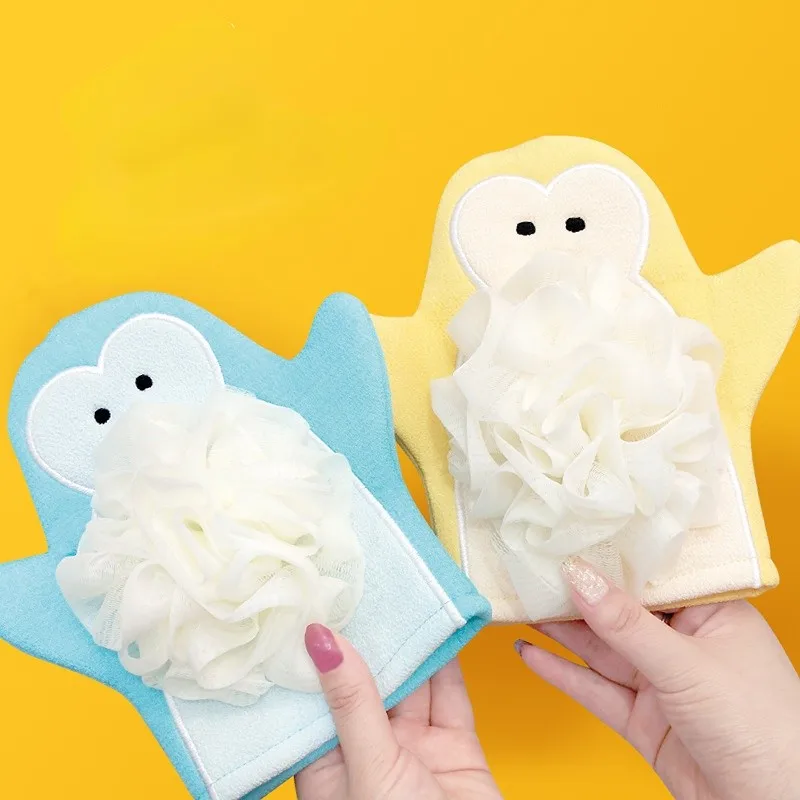 

1PC Baby Bath Gloves Cartoon Animal Exfoliating Sponge Children Shower Bath Brush Body Scrubber for Kids Skin Cleaner Bath Toys