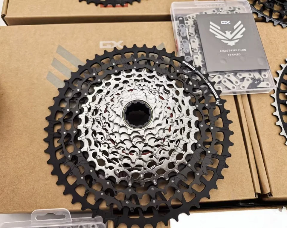 SRAM XS-1270 T-TYPE 12s 10-52t シマノフリー SRAM XS-1270 Eagle T-Type Cassette (Black/Silver) (12 Speed) (10