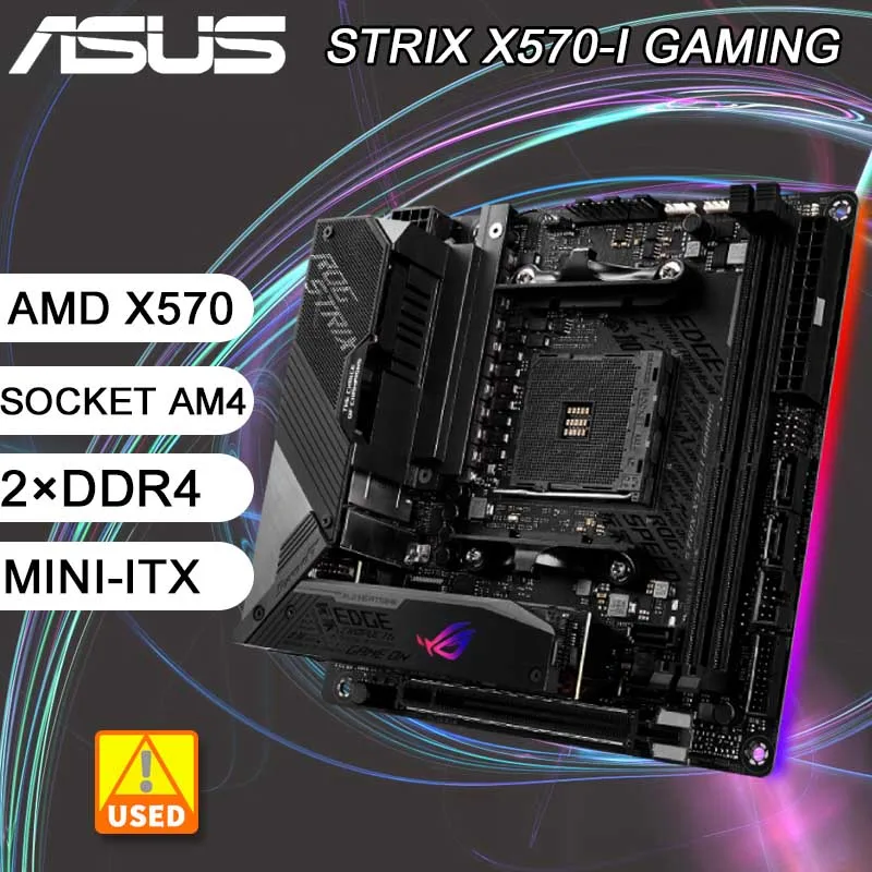 Scheda Madre X570 Asus Rog Strix X570-I Gaming Mini-Itx Scheda Madre Am4 Ddr4 64Gb Pci-E 4.0 Usb 3.2 Suppo Rryzen 5 5600 Cpu