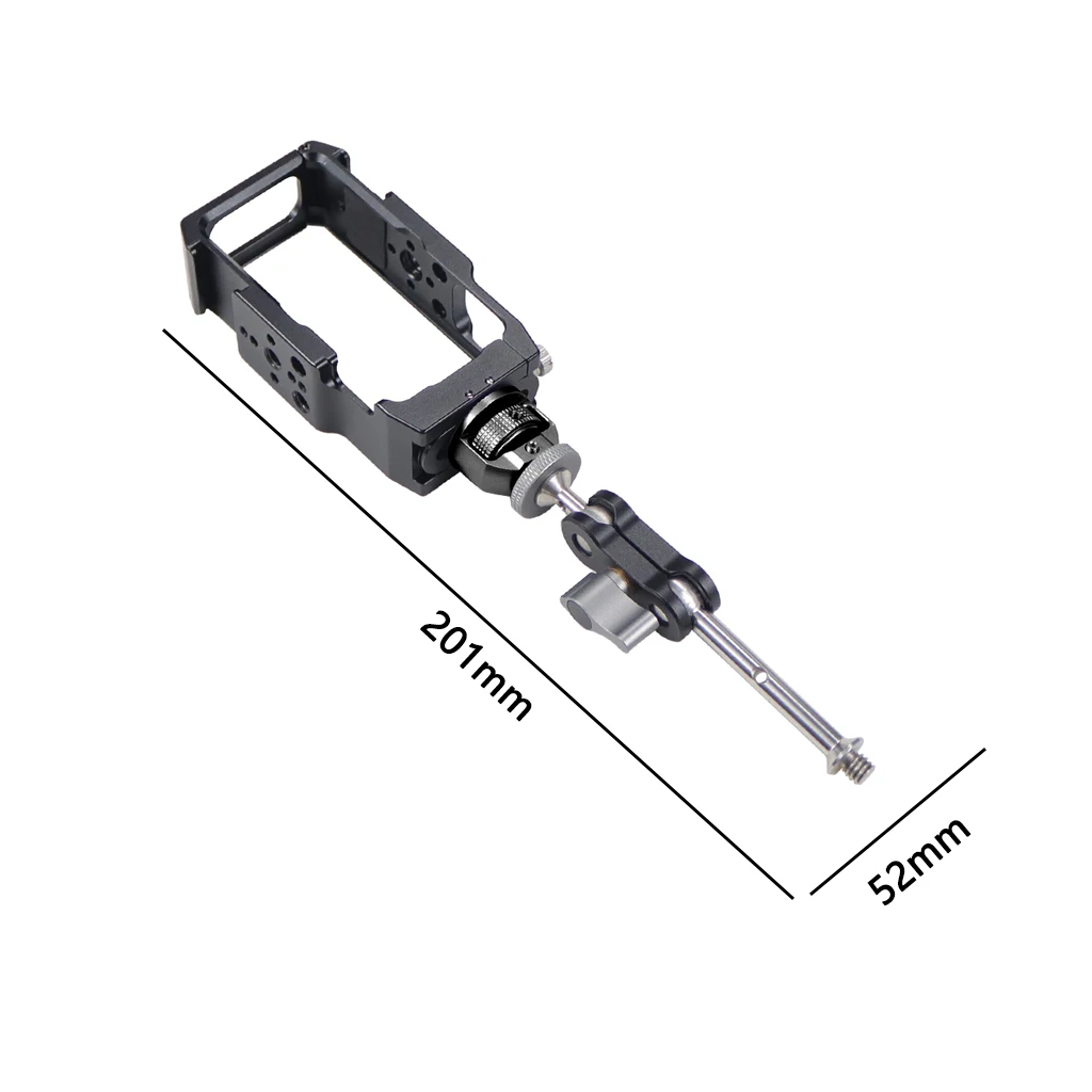 Magnetic Action Camera Cage For Action 2 Dual-screen Full Cage w/ Cold Shoe Mou