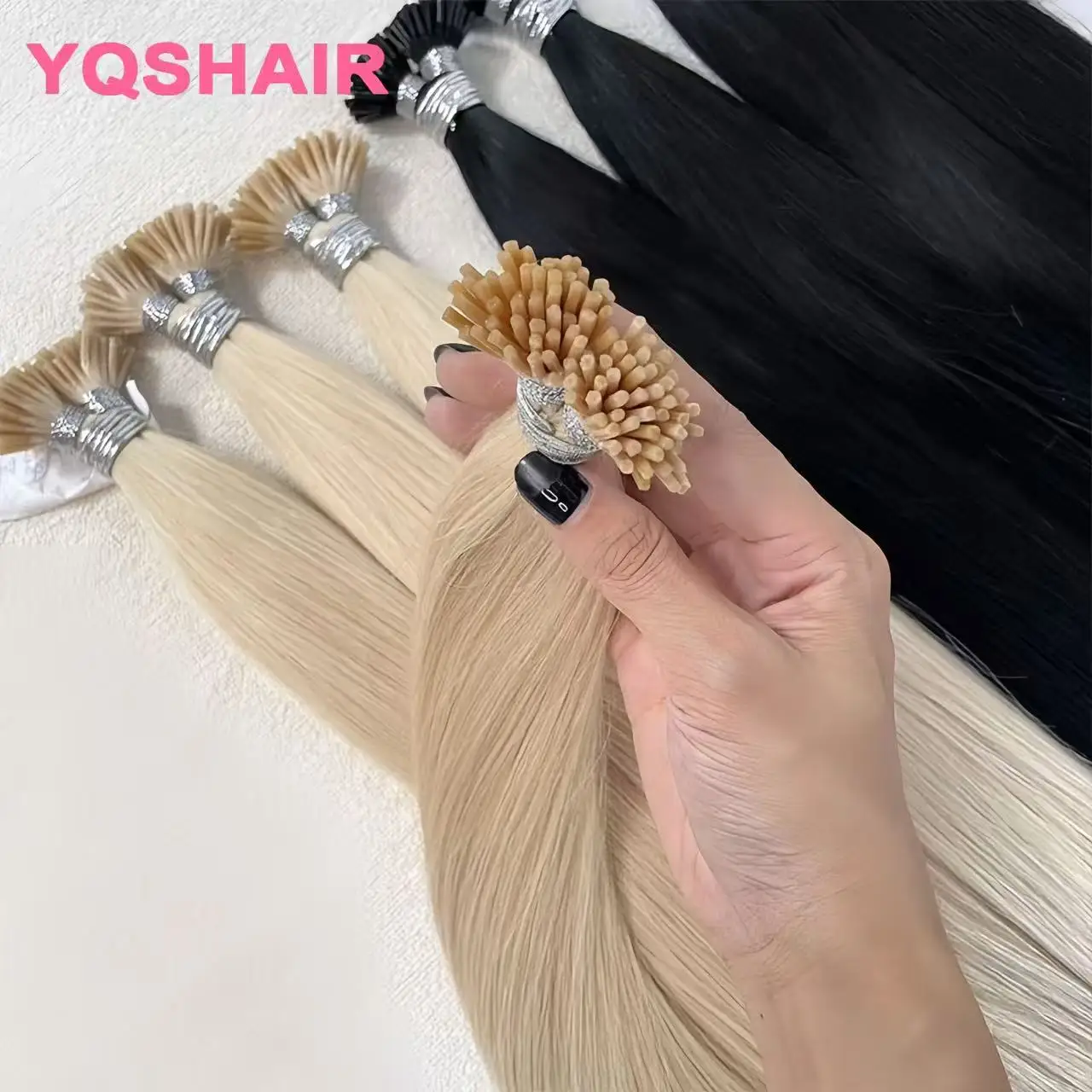 14-26인치 1G/S 50개입 리얼 인모 나노 링 헤어 인모 연장 레미 프리본디드 스트레이트 나노 팁 브라질리언 헤어