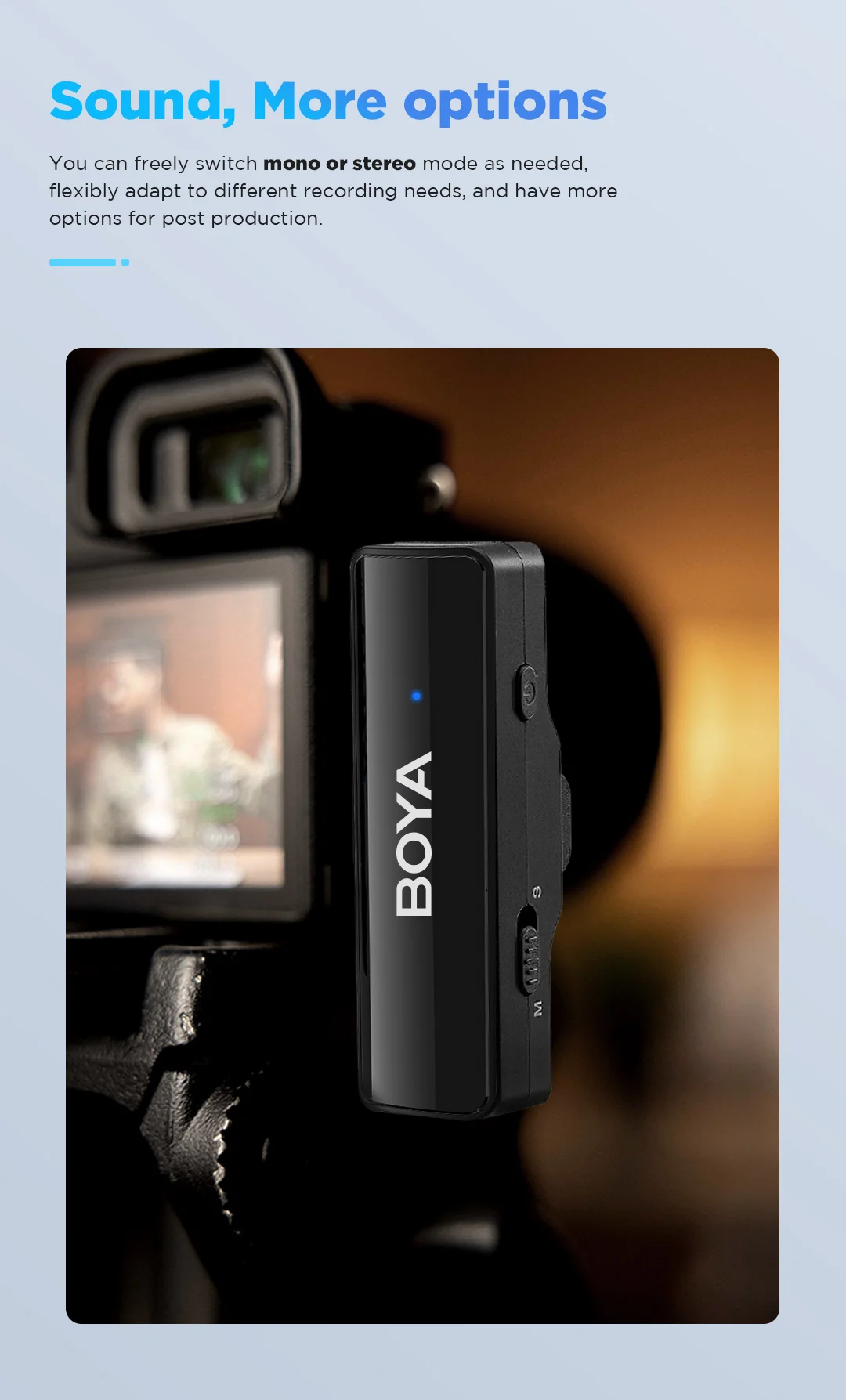 BOYA BOYALINK-Microfone sem fio Lavalier Lapel, iPhone,