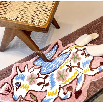 Mystical Animal Shaped Soft Tufted Rug 1