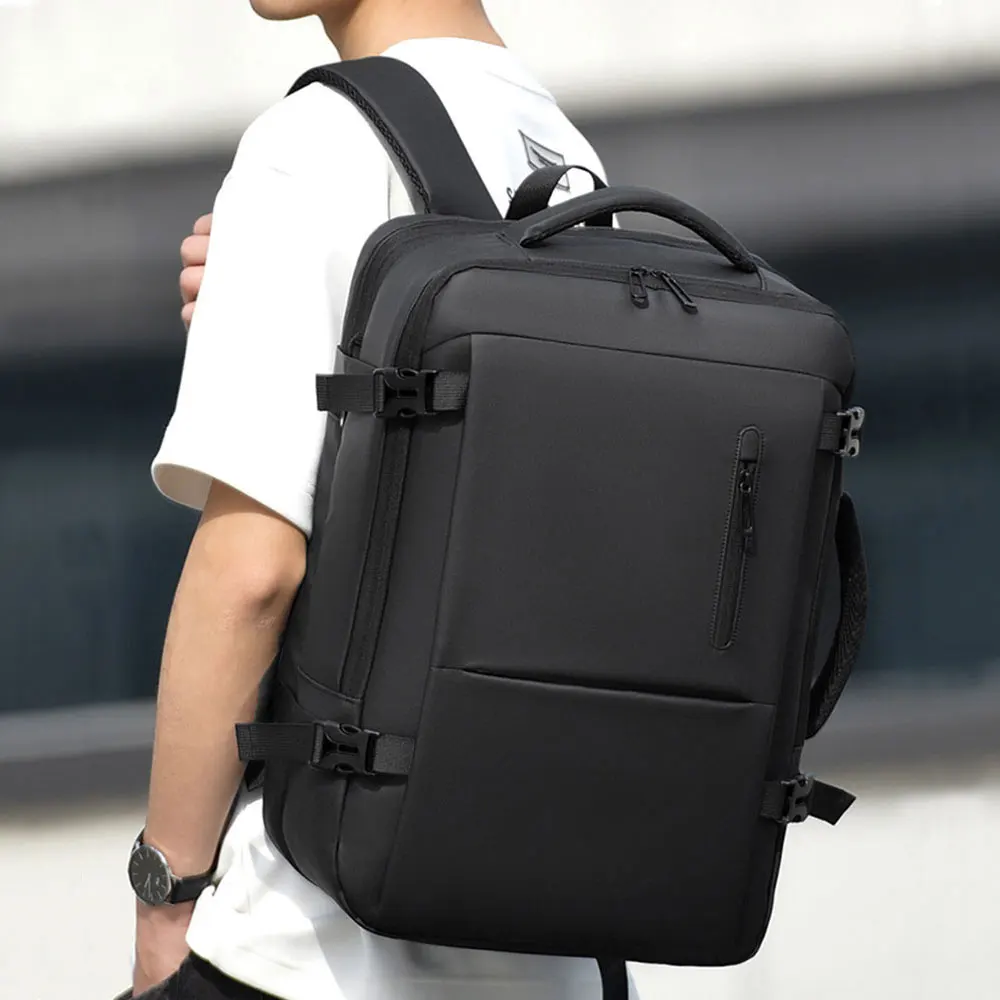 New Men's Backpack High Quality Large Capacity Business Trip Backpacks for Man Multi-Functional Expandable Laptop Bag - 2