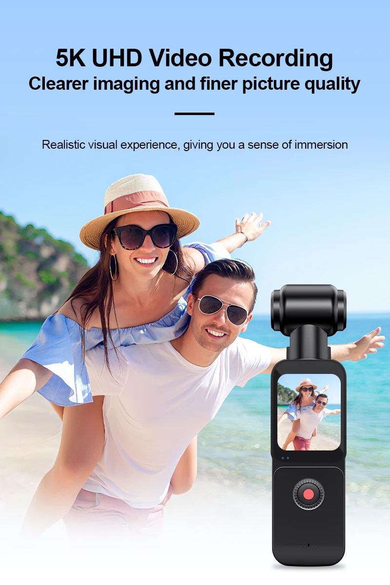 5k Hd Action Camera With Rotatable Screen And Wifi Vlog Recorder_voghion.com