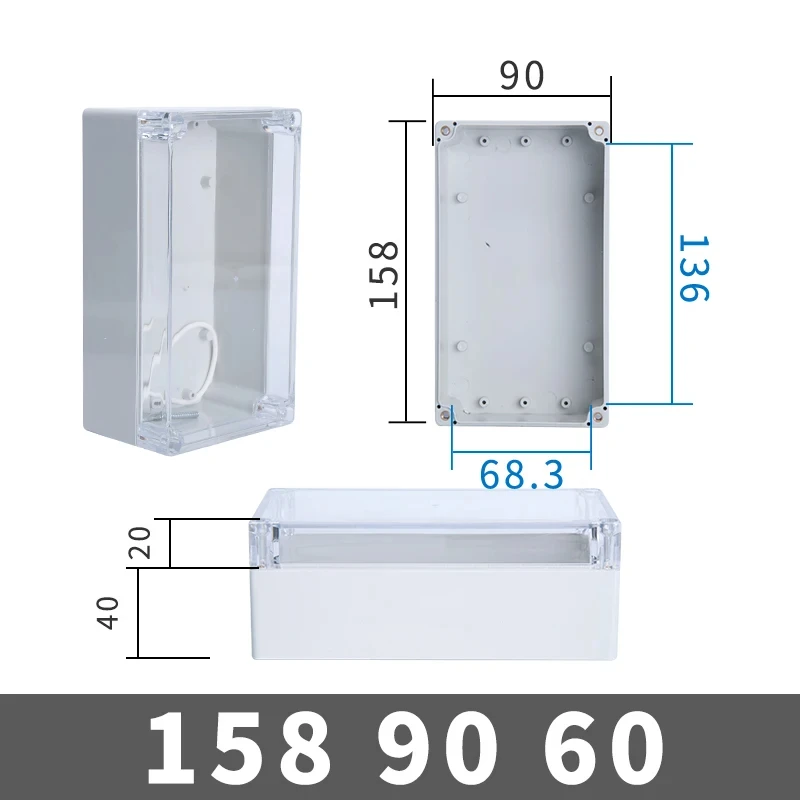 Waterproof Transparent Electronic Project Enclosure Box