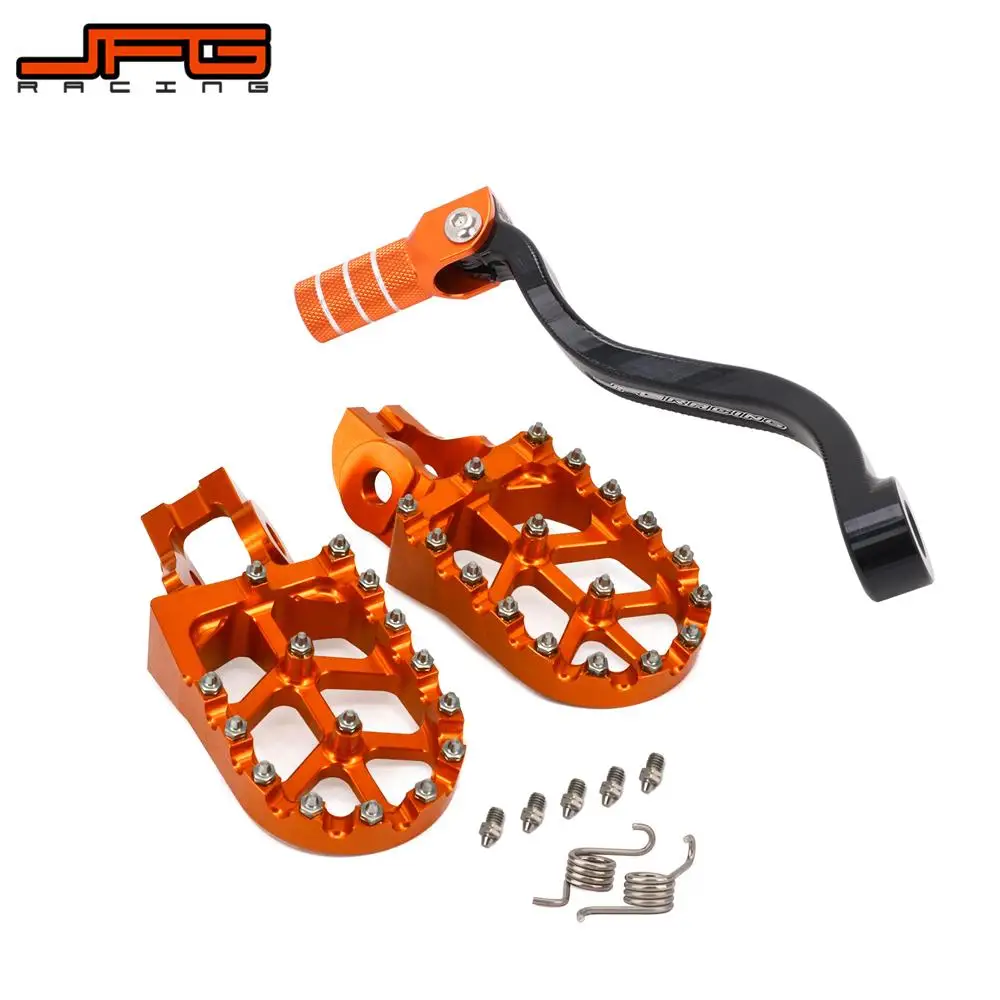 6mm CNC Gear Shift Brake Lever Footpegs Foot Peg Footrest Rearset Motorcycle - Foto 4