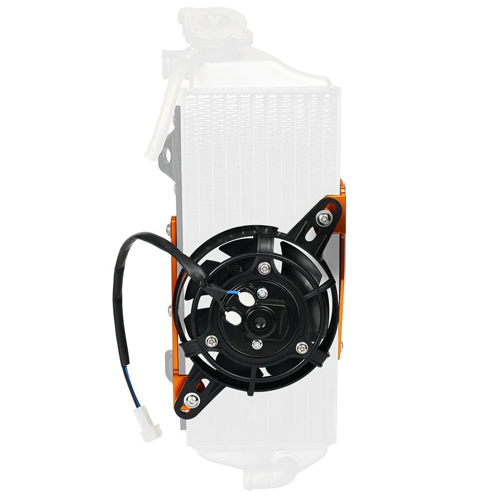 Motorcycle Cooling Fan 12V Electric Radiator Cooling Fan Thermal Cooler Bracket Set For KTM XCW EXC 300 EXC-F 450 350 Husqvarna TE300 GasGas EC300