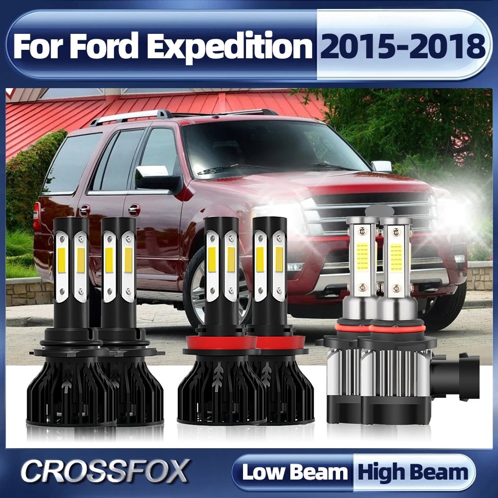 

Canbus Led Headlight 6000K White Light 60000LM 360W CSP Lamp 9005 HB3 H11 Car Fog Lights For Ford Expedition 2015 2016 2017 2018