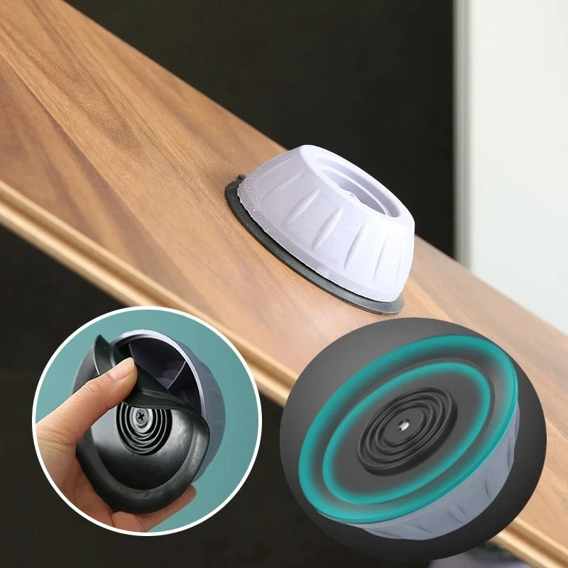 Anti Vibration Feet Pads 4PCS Rubber Mat Slipstop Silent Universal Washing Machine Refrigerator Support Dampers Stand