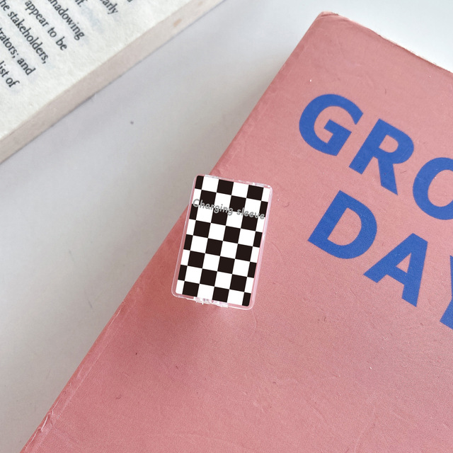 Cable Protector Cute Checkerboard Charger Protector Cable Organizer For iPhone Universal Data Line Cord Cable Winder