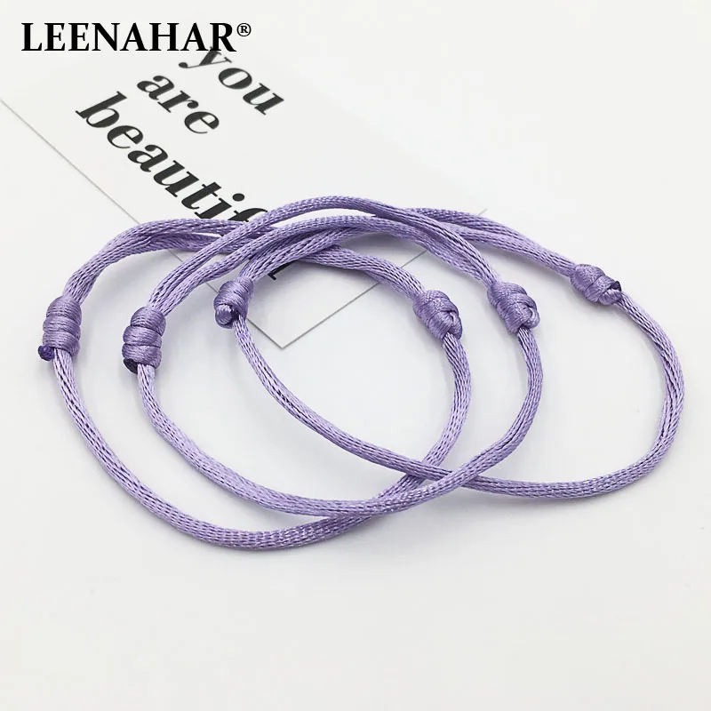 5 Bracelets Cordon Violet Hamsa Kabbale – Bijoux Porte-bonheur Neufs