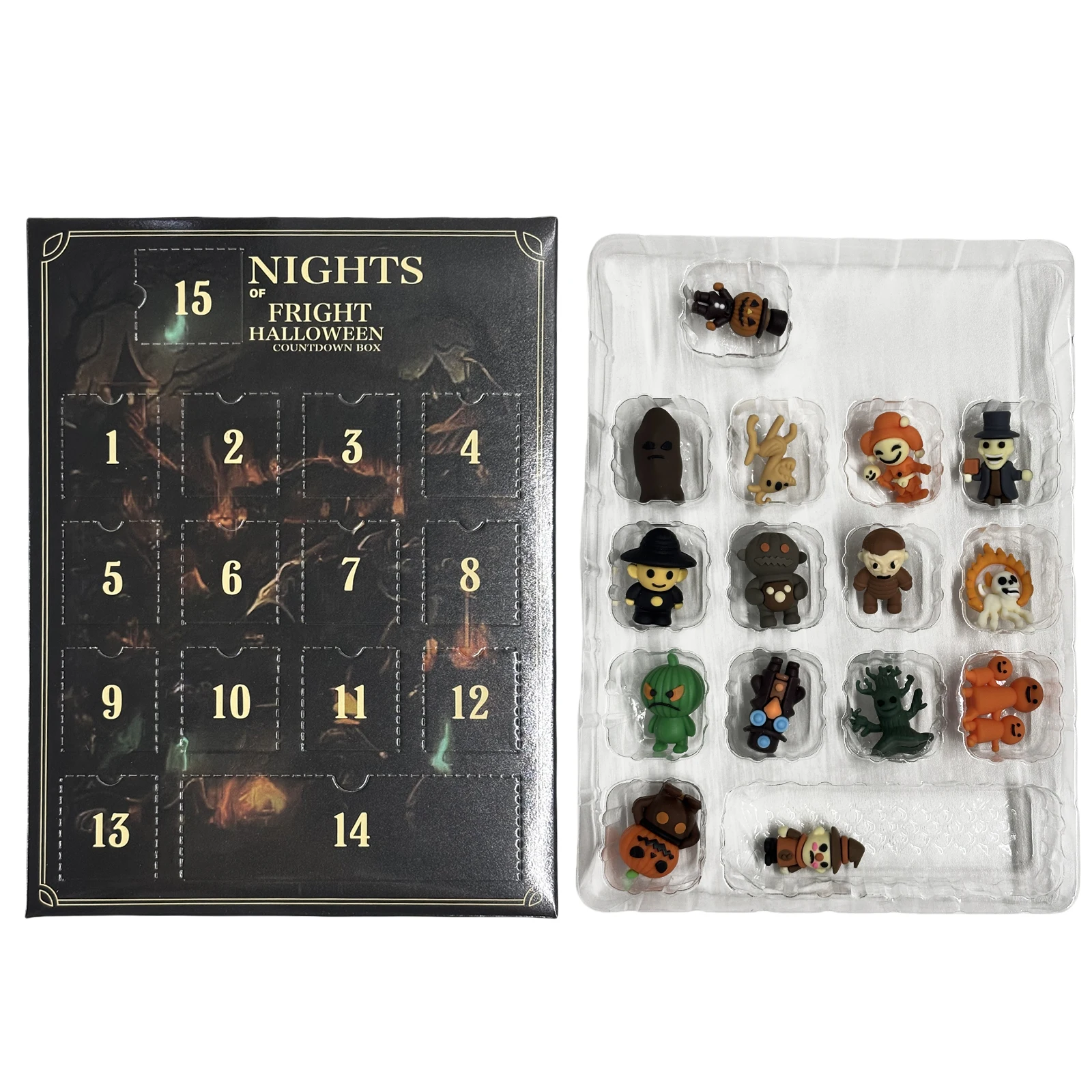 Calendrier De L'Avent 2025 Avec Figurines D'Halloween - Horreur - 24