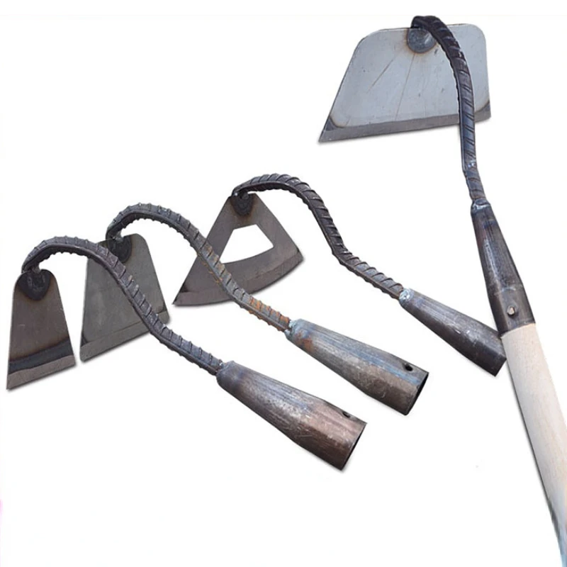 

Steel Hardened Hollow Hoe Handheld Weeding Rake Planting Vegetable Farm Garden Tools Agriculture Tool Weeding Accessories