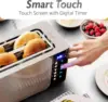 ECT5924D SmartToast Digital Long Slot 4 Slice Toaster 1.5” Wide Slots for Thick Breads & Bagel Function LED Touch Screen 2