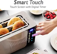 ECT5924D SmartToast Digital Long Slot 4 Slice Toaster 1.5” Wide Slots for Thick Breads & Bagel Function LED Touch Screen 2