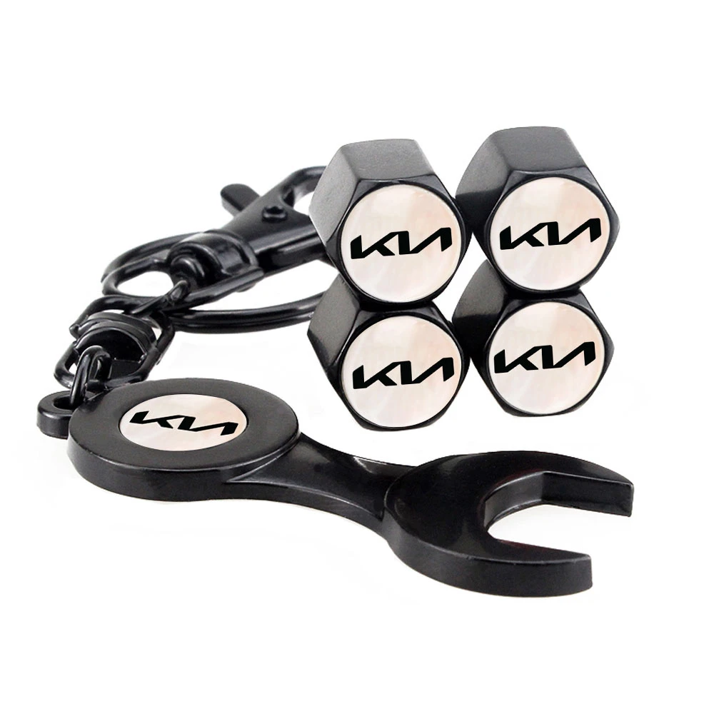 Car Tire Valve Cap for KIA Soul Rio Niro Carnival Picanto Stonic Ceed Sportage K5 Forte Tyre Air