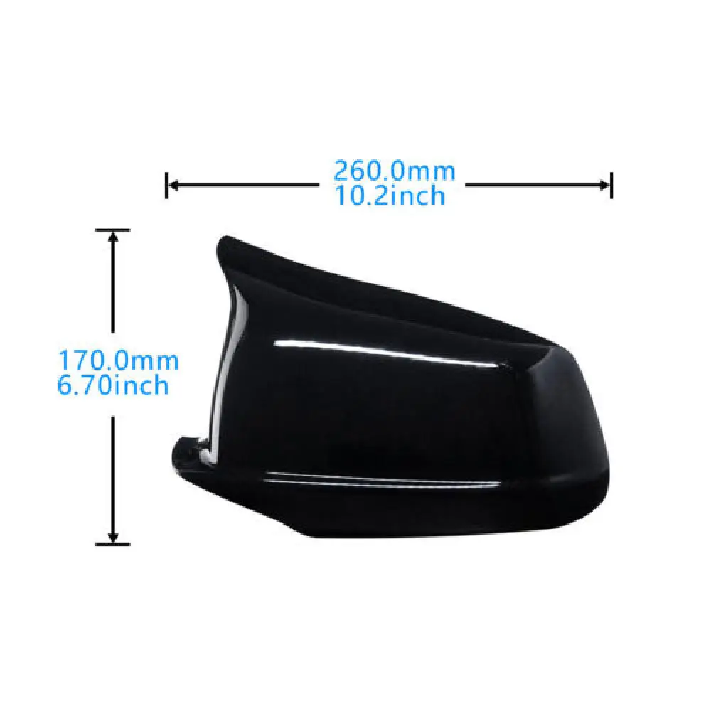 Rearview Mirror Cover Gloss Black For BMW 5 Series F10 F11 2011-13