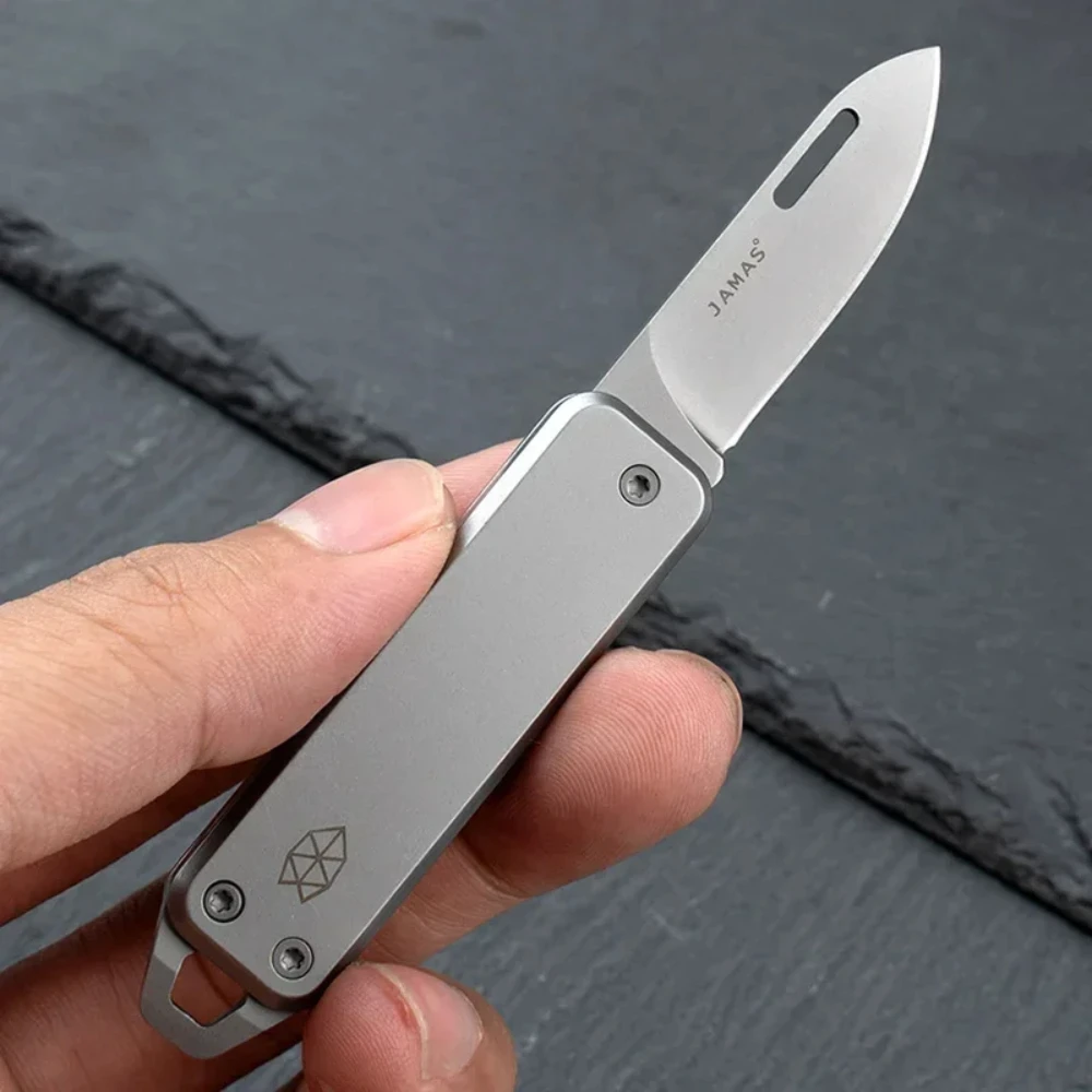 Folding knife High Hardness Folding Outdoor Camping Multi Functional Stainless Steel Mini Home Knife Portable Open Box Key Chain Fruit Knife