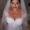 Lorencia Romantic Plus Size Wedding Dresses Long Sleeves Lace Appliques Beading Bridal Gowns For Women Robe De Mariee YAW13 3