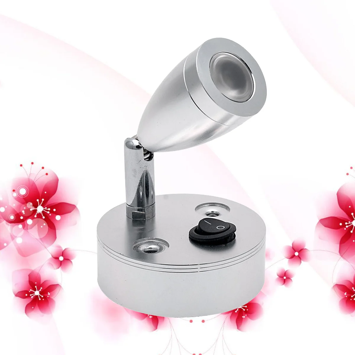 

Светодиодный лампы для чтения с абажуром из матового никеля, теплые Табличные лампы для освещения для дома на колесах и моря, 3000K, 3 Вт, 12 В