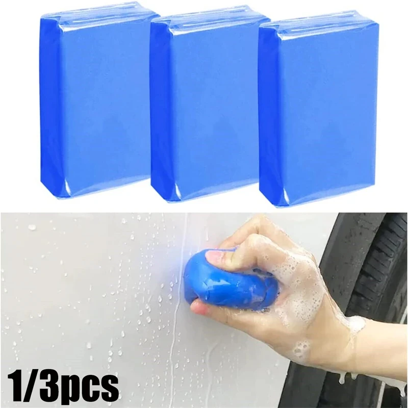 1-3Pcs Clay Bar Detailing Auto Car Clean Wash Cleaner Sludge Mud Remove Magic Blue Car Cleaning Brush Accessories car cleaning clay bar cleaning magic mud