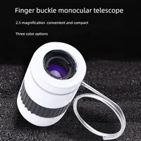 Mini Pocket Miniature Monocular Telescope, Student Finger Buckle Telescope, Hunting and Tourism, New, 2.5X17.5mm 1