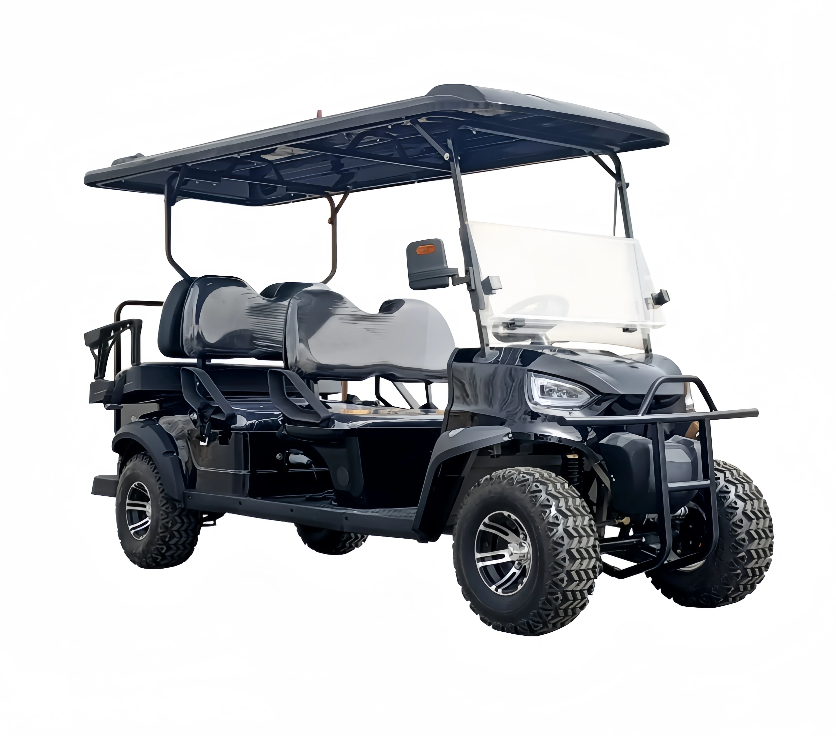 Solar Powered Lithium Battery 4/6 Seater Electric Golf Cart Utility Buggy Golf Car