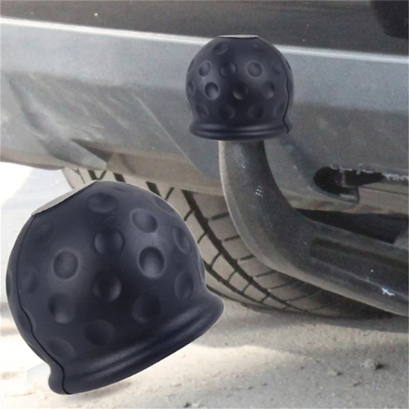 Trailer Ball Cover 50MM Tow Bar Ball Cover Cap Trailer Ball Cover Tow Bar Cap Universal Hitch Trailer Towball Protect Car Accessories