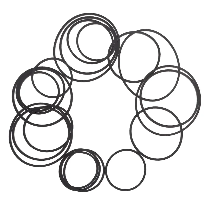 30/50Pcs Cinghie Gomma Per Lettori Cassette E Videoregistratori Giradischi Fasce Comuni Riparazione Cinghie 30-65Mm