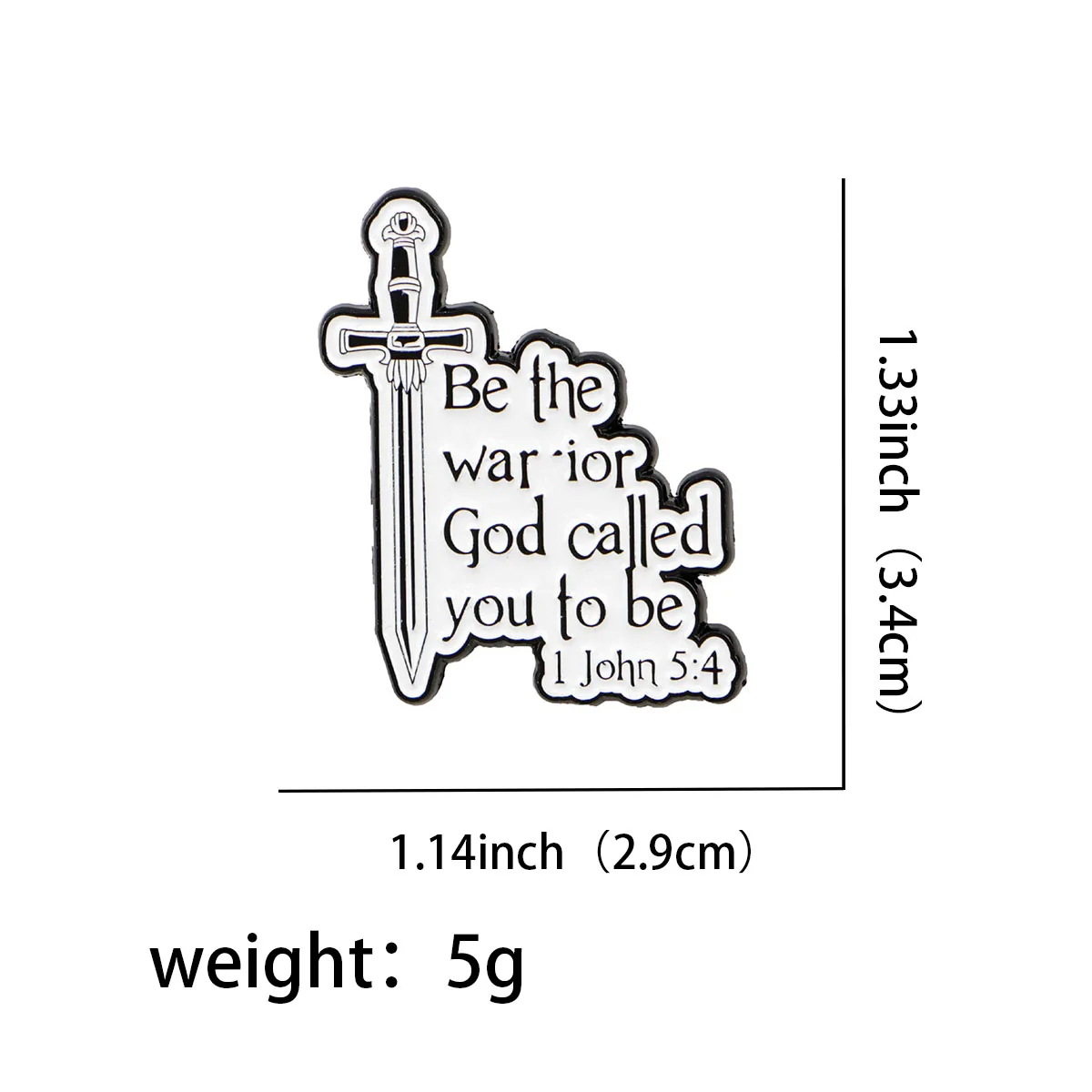 Inspirational 'Jesus Loves You' Enamel Pin - Faith-Driven Custom Brooch for Clothing & Accessories
