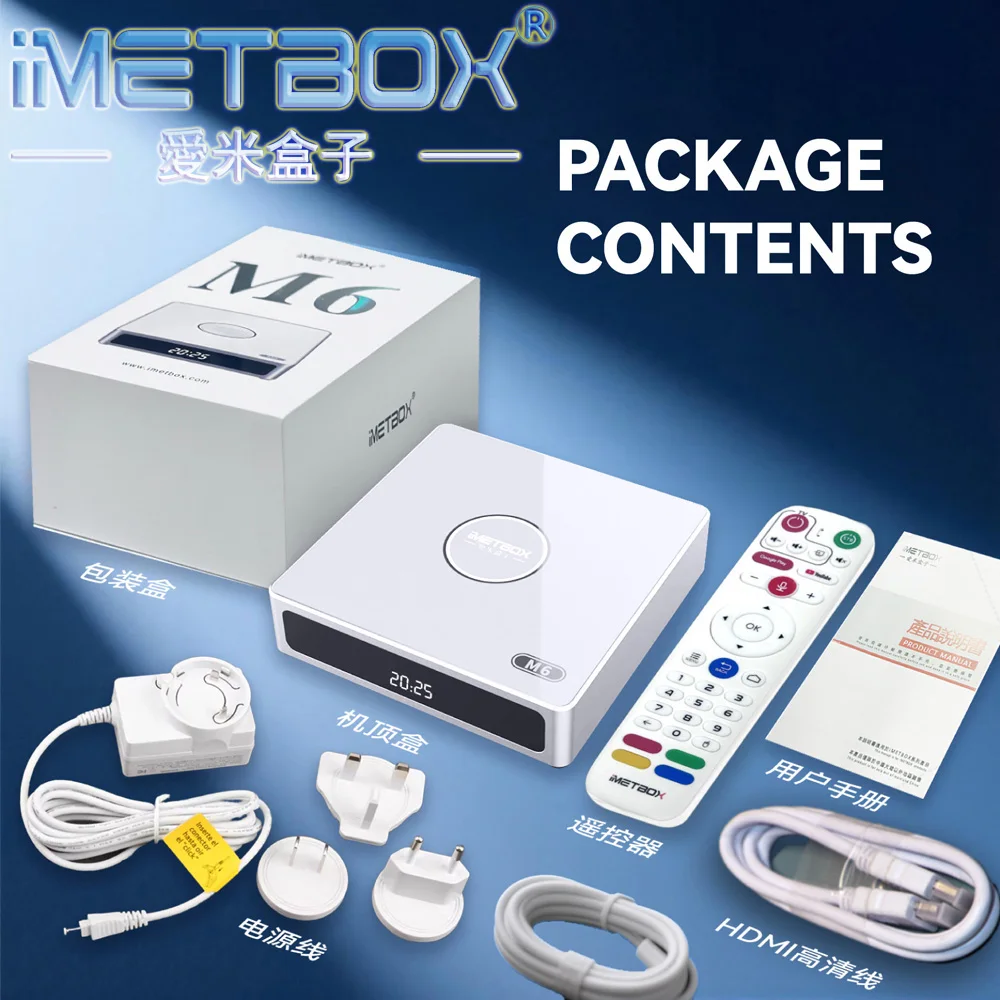 Genuine]IMETBOX M6 TV Box 4G 64G Android TV Box Best Set Top Box