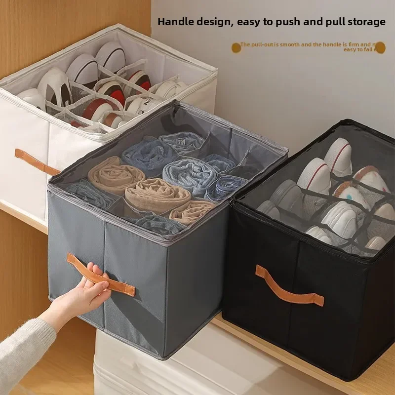 Faltbare Stoff-schuhaufbewahrungsbox Mit Staubschutzabdeckung_voghion.com