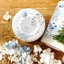  Lovely Blue Dream PET Tape Planner DIY Card Making Scrapbooking Plan Decorative Label Sticker 