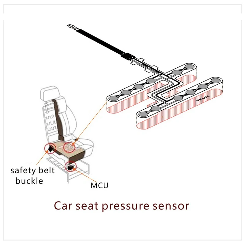 Universal Car Seat Pressure Sensor Safety Belt Warning Reminder Pad