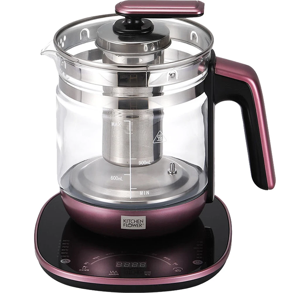 플라워 쿡 건강 마스터 팁, 포트 팁 팁, 드루 베리모어 전자 레인지, Hogar y cocina, 1.8L 