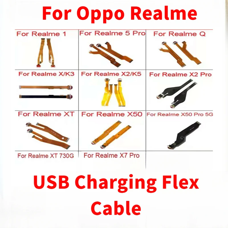 USB зарядное устройство док-станция с гибким кабелем для Realme 1 5 Q X X2 X50 X7 XT 730G Pro 5G X3 Super Zoom