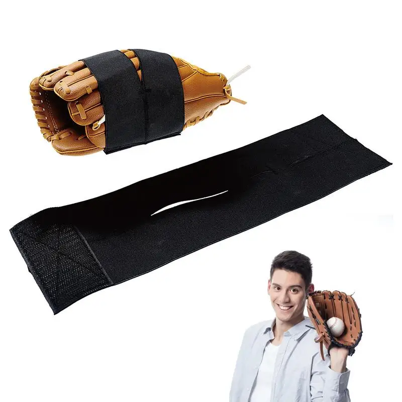 야구용 접이식 미트 랩, 고정 및 성형용 블랙 미트 랩, 부드러운 야구 액세서리