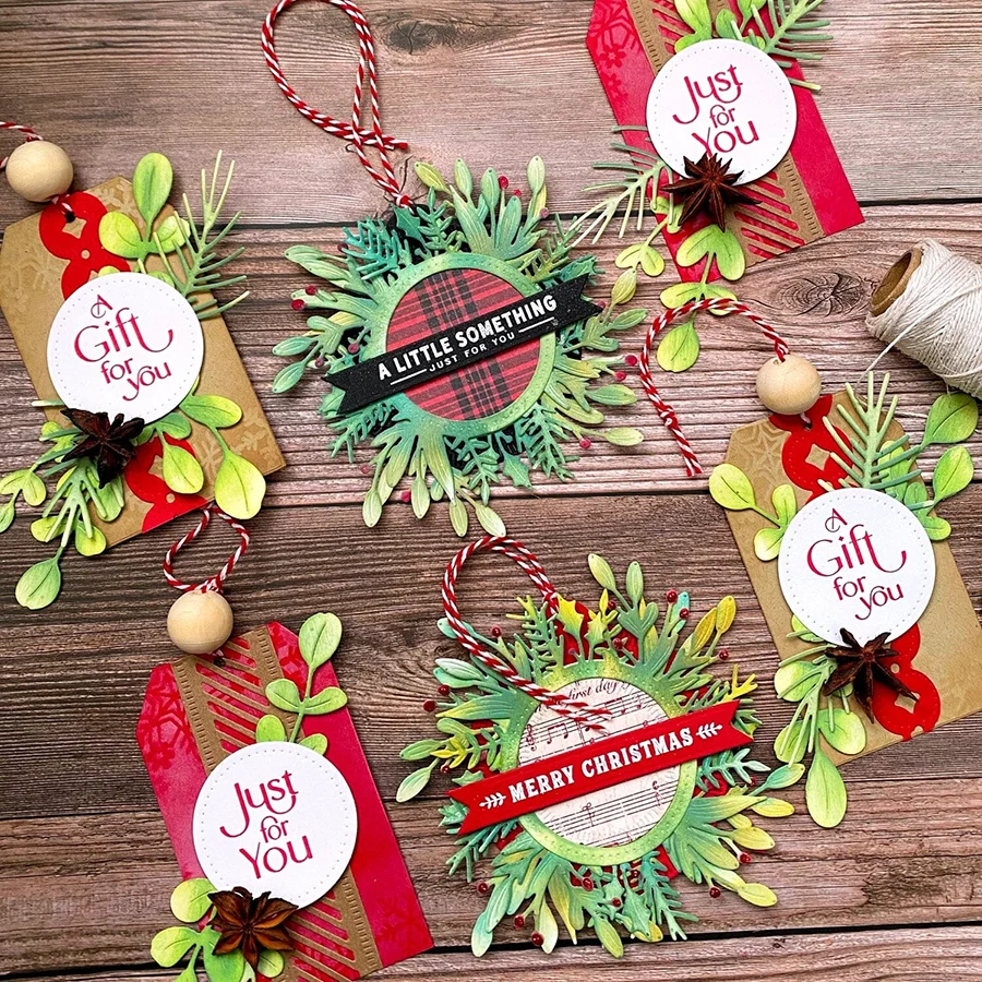 Christmas Deer & Lantern Metal Dies - Embossing Stencils For Card Making