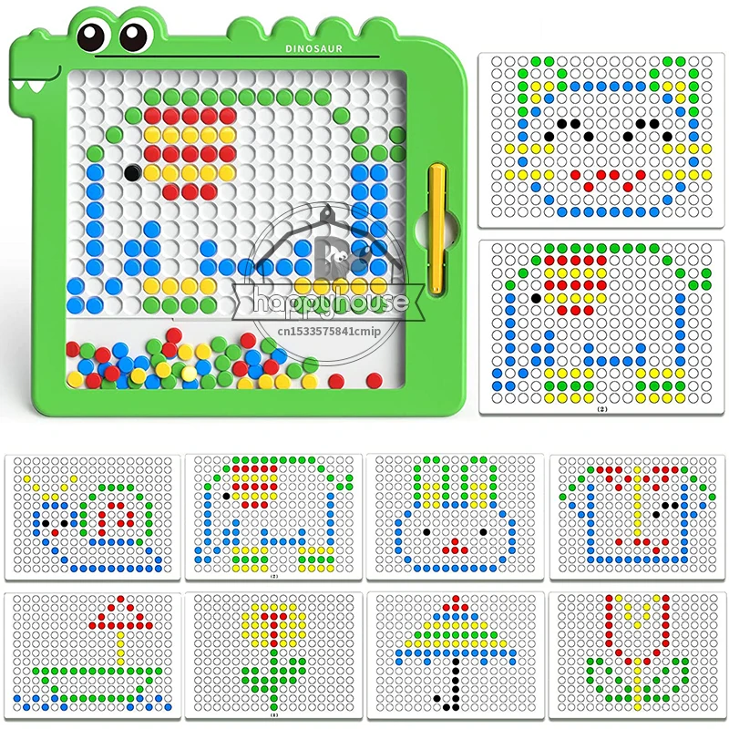 Magnetic Drawing Board for Kids Large Large Magnetic Doodle Board with  Beads Magnetic Dot Art Toddler Educational Montessori Toy - AliExpress