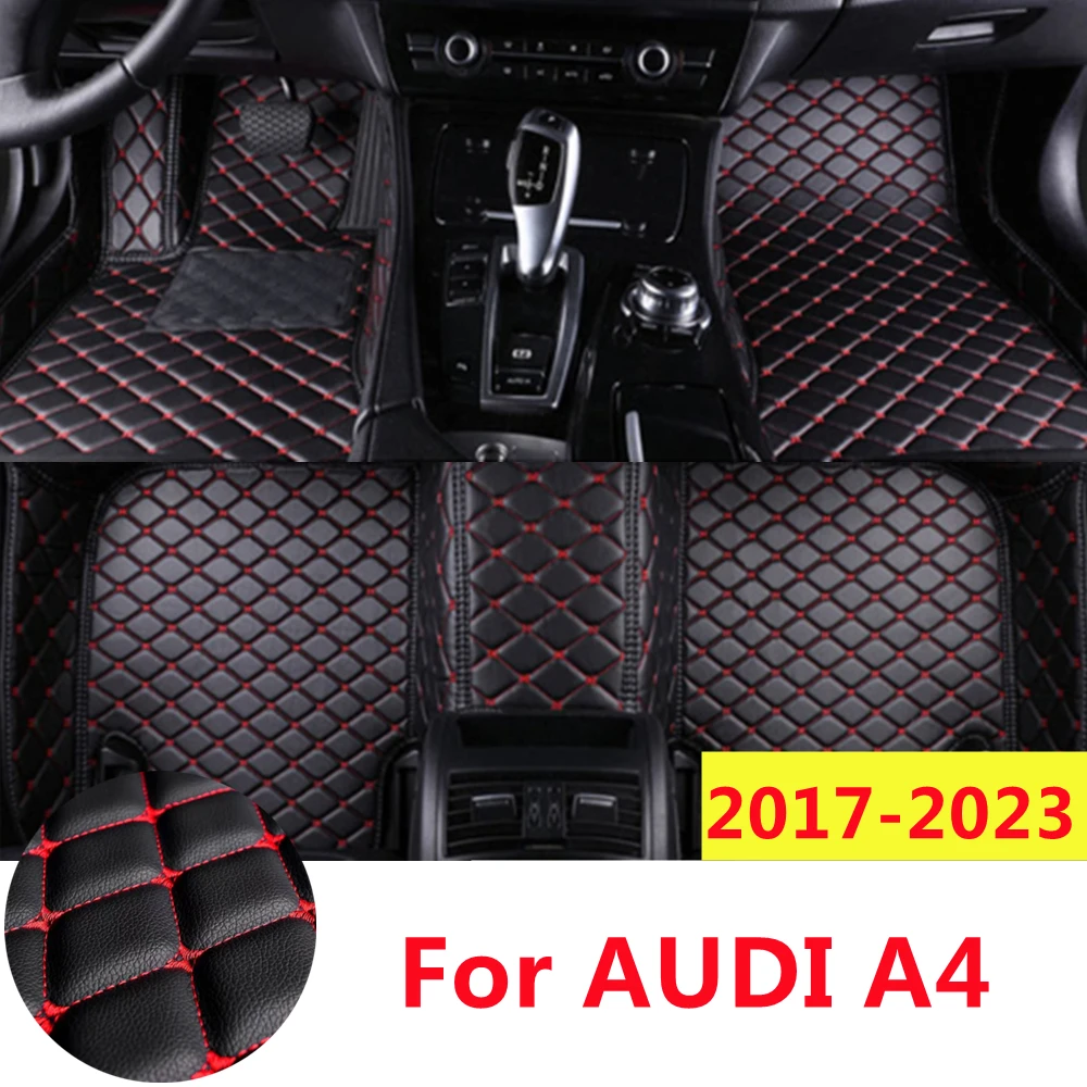 

SJ Full Set Custom Car Floor Mats Fit For AUDI A4 2023 2022 2021 20-2017 Waterproof Front & Rear Floor Liner Styling Auto Parts