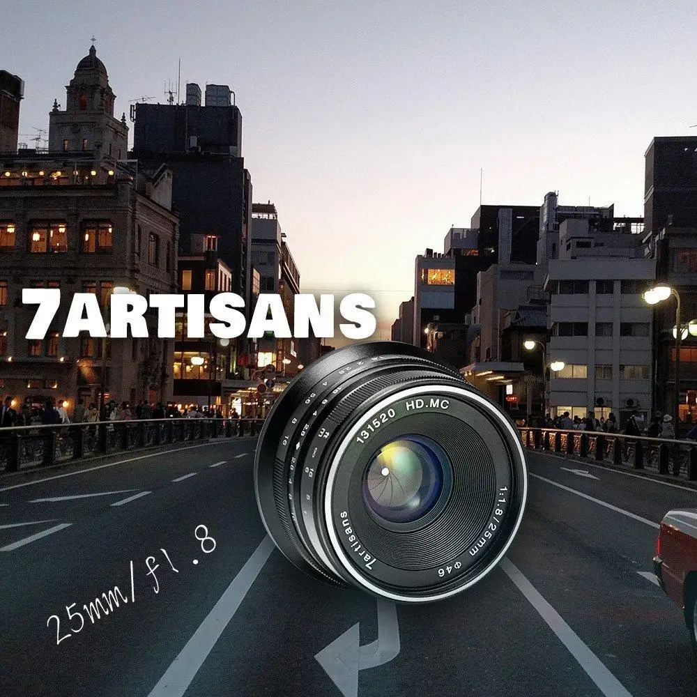 7artisans 25mm F1.8 MF APS-C Prime Lens Manual Mirrorless Camera For Sony E Zev-