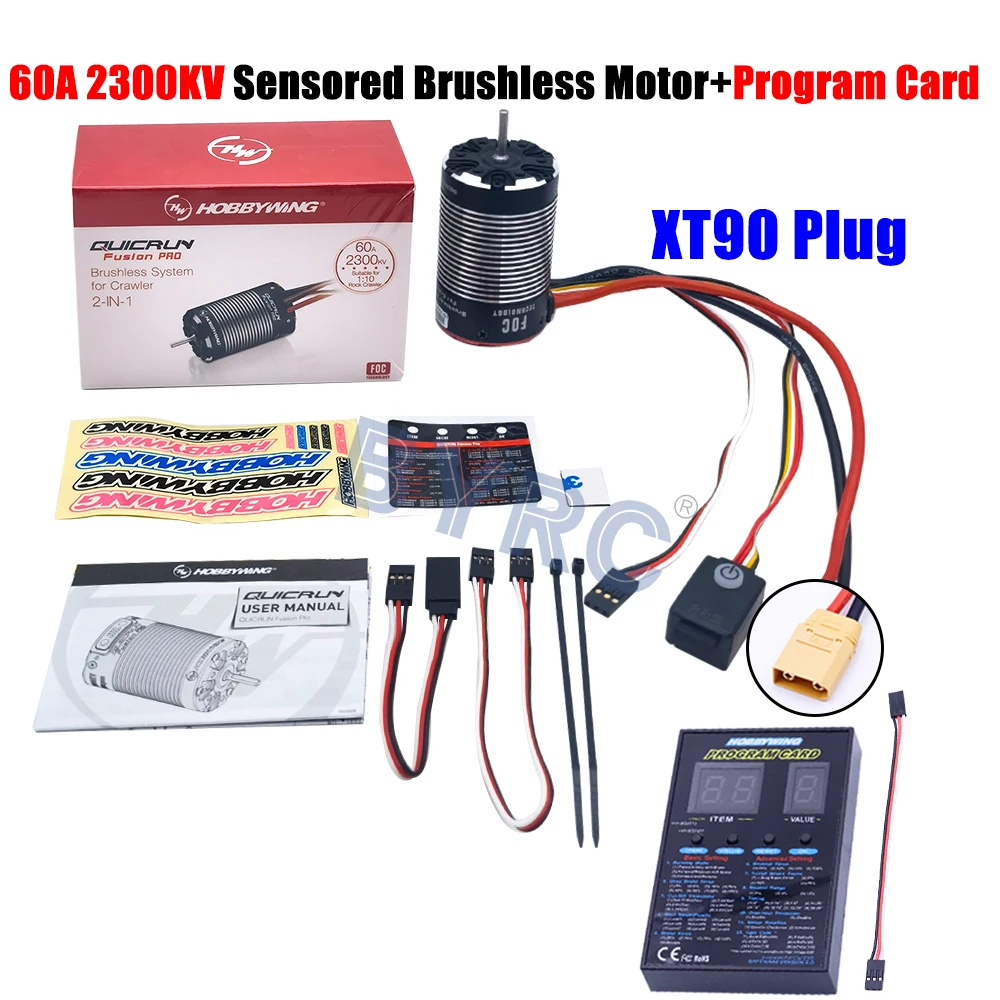 New HobbyWing QuicRun Fusion Pro 2300KV Brushless Sensory Motor