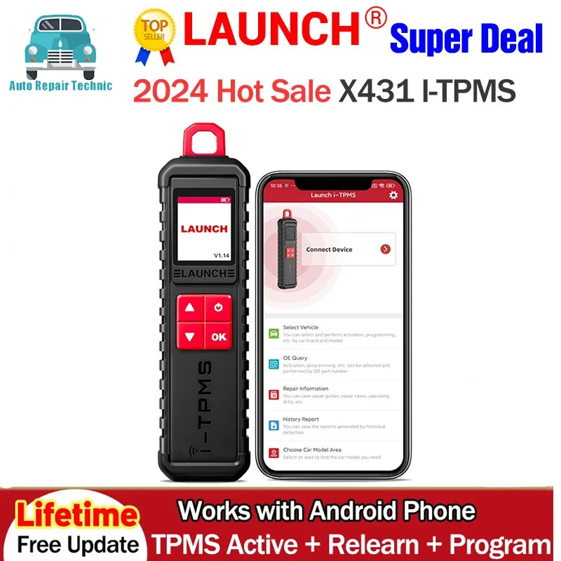 TSGUN 타이어 압력 감지기, LAUNCH X431 TPMS X431 TSGUN X431 i-TPMS 업그레이드, i-TPMS 앱 및 X431 V V