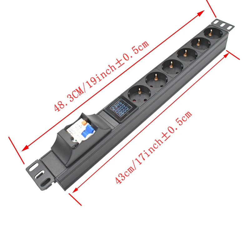 pdu power strip com interruptor de curto circuito 01