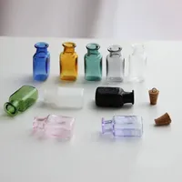 30/50/100pcs Glass Bottles Miniature Potion Bottle Cork Glass Vials Wedding DIY Mini Drift Bottle Wishing Bottle Perfume Bottles 1