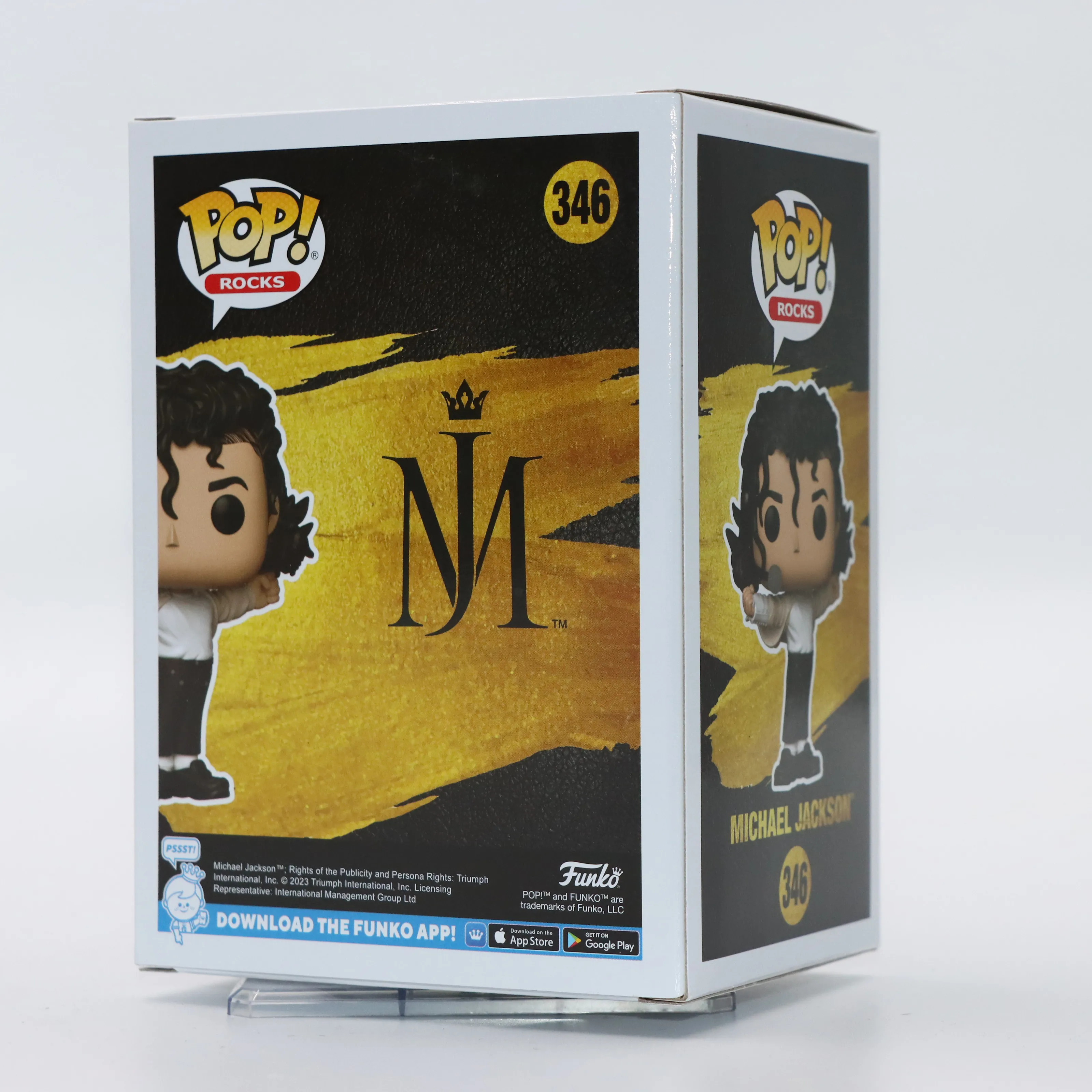 Original Funko Pop Michael Jackson #346  Super Bowl Shape MJ Music Action Figure Model Toy Gift for Boys Collectible Doll Decor