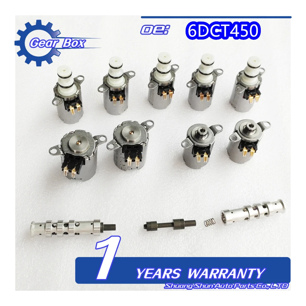 

New 6DCT450 MPS6 Tested Original Transmission Shift Solenoid Kit + Valve Body Plunger for Volvo Ford Land Rover 6-Speed